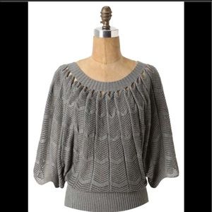 Anthropologie The Cue Fanning Scallops Sweater